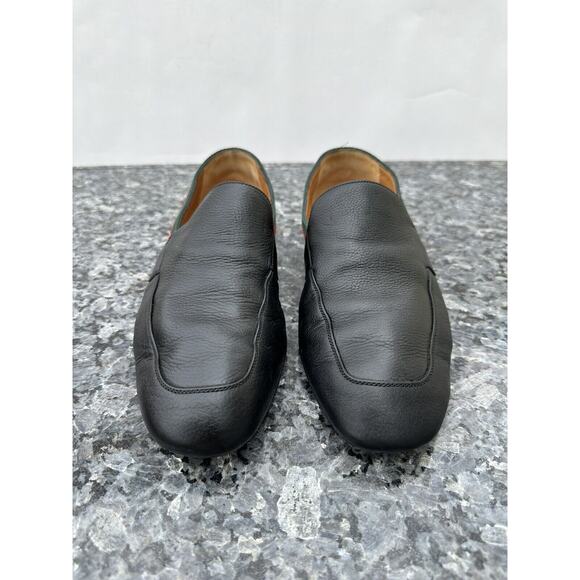 GUCCI L'AVEUGLE PAR AMOUR BLACK LEATHER WEB LOAFERS SHOES Men’s Size 7 - Picture 3 of 14